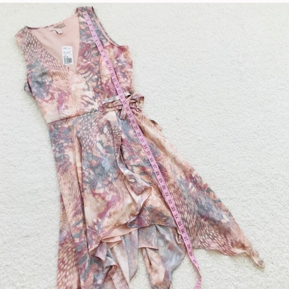 Forever 21 pink and gray animal print wrap dress - Picture 2 of 5